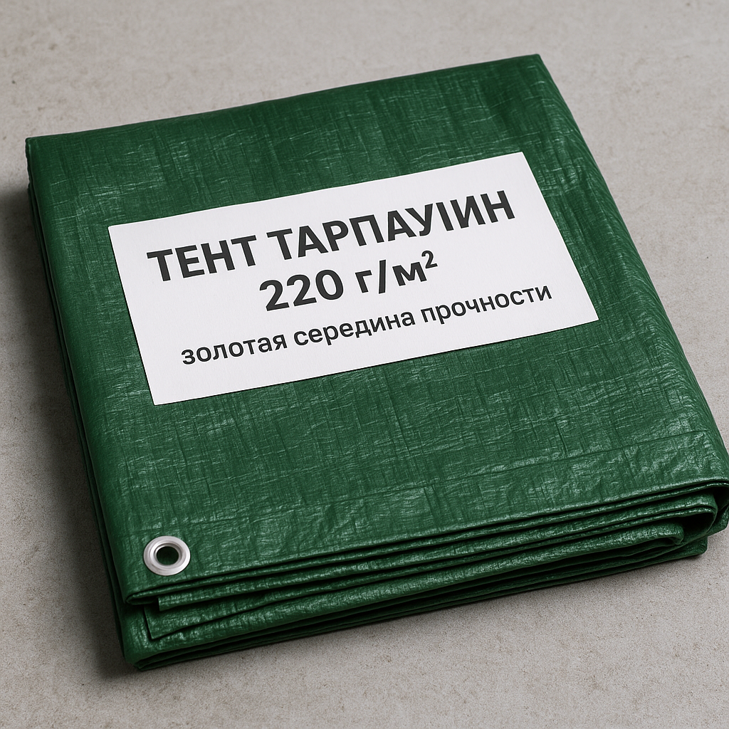 Тент тарпаулин 220 г/м2: золотая середина прочности